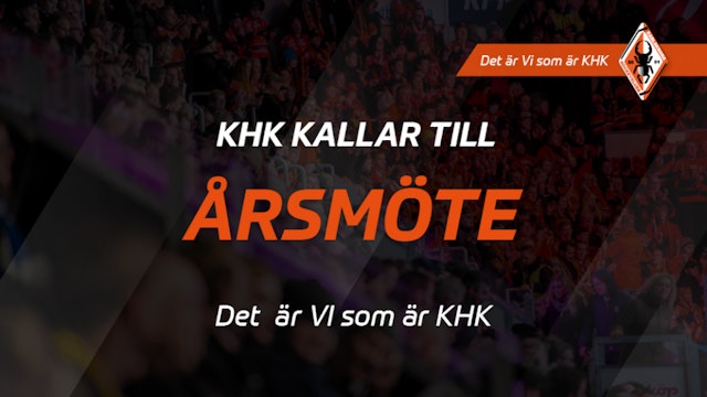 Karlskrona HK: KHK kallar medlemmarna till ett extra årsmöte