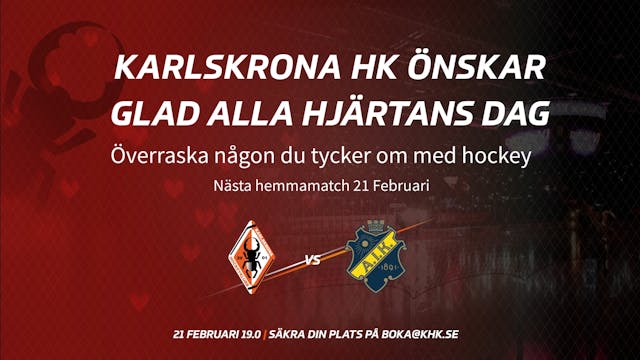 Karlskrona HK: Karlskrona HK önskar glad alla hjärtans dag