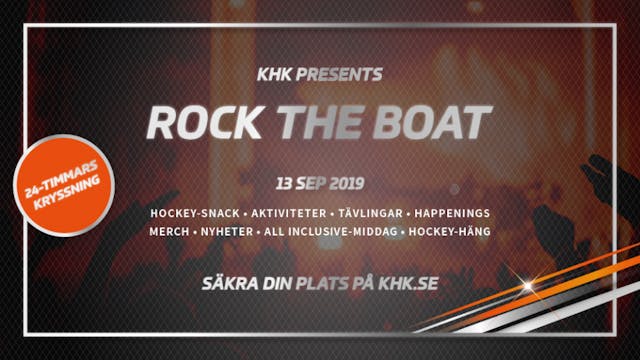 Karlskrona HK: Rock the boat - 13 september förvandlar vi Sten Lines fartyg till en kokande rockkonsert.