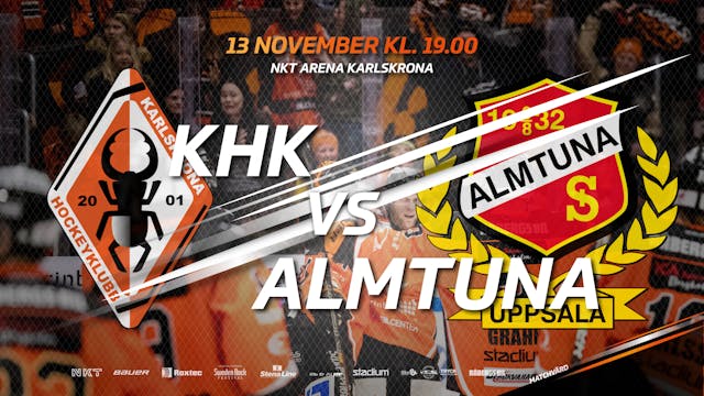 Karlskrona HK: Hemmamatch när Almtuna IS gästar NKT Arena Karlskrona