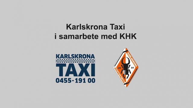 Karlskrona HK: Behöver du taxi?