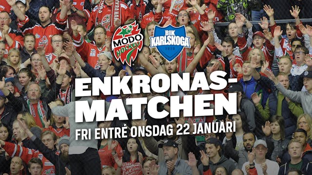 Modo: Enkronasmatch den 22 januari - Bidra till hockeyfesten! Modo: Enkronasmatch den 22 januari - Bidra till hockeyfesten!