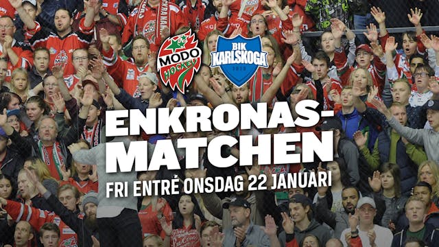 Modo: Enkronasmatch den 22 januari - Bidra till hockeyfesten!