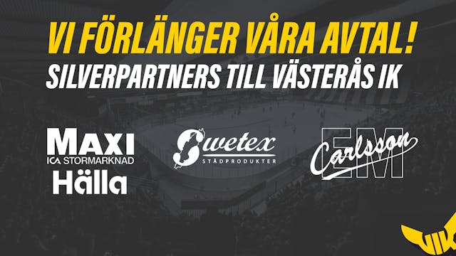 Västerås IK: Vi är klara som Silverpartners!
